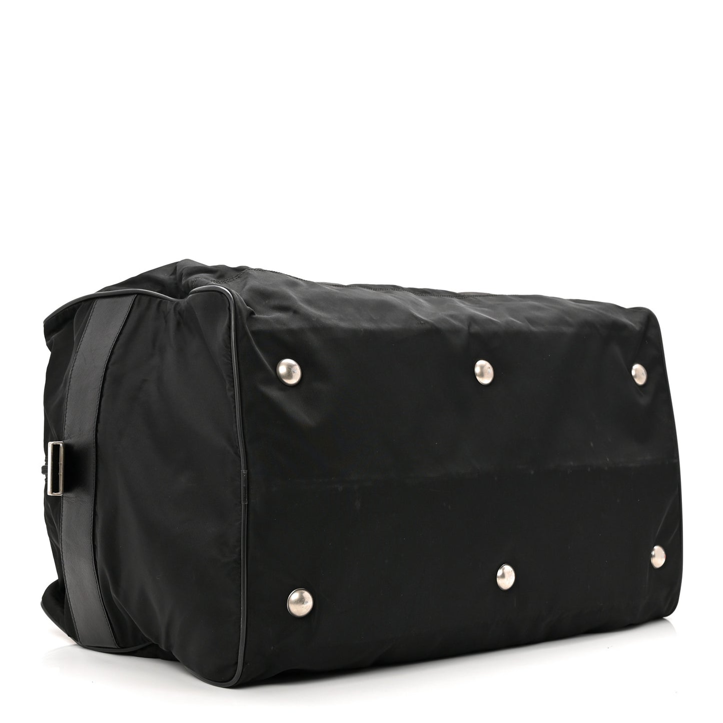 Tessuto Nylon Saffiano Viaggio Duffle Black