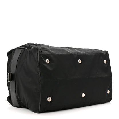Prada Tessuto Nylon Saffiano Viaggio Duffle Black 3 of 9