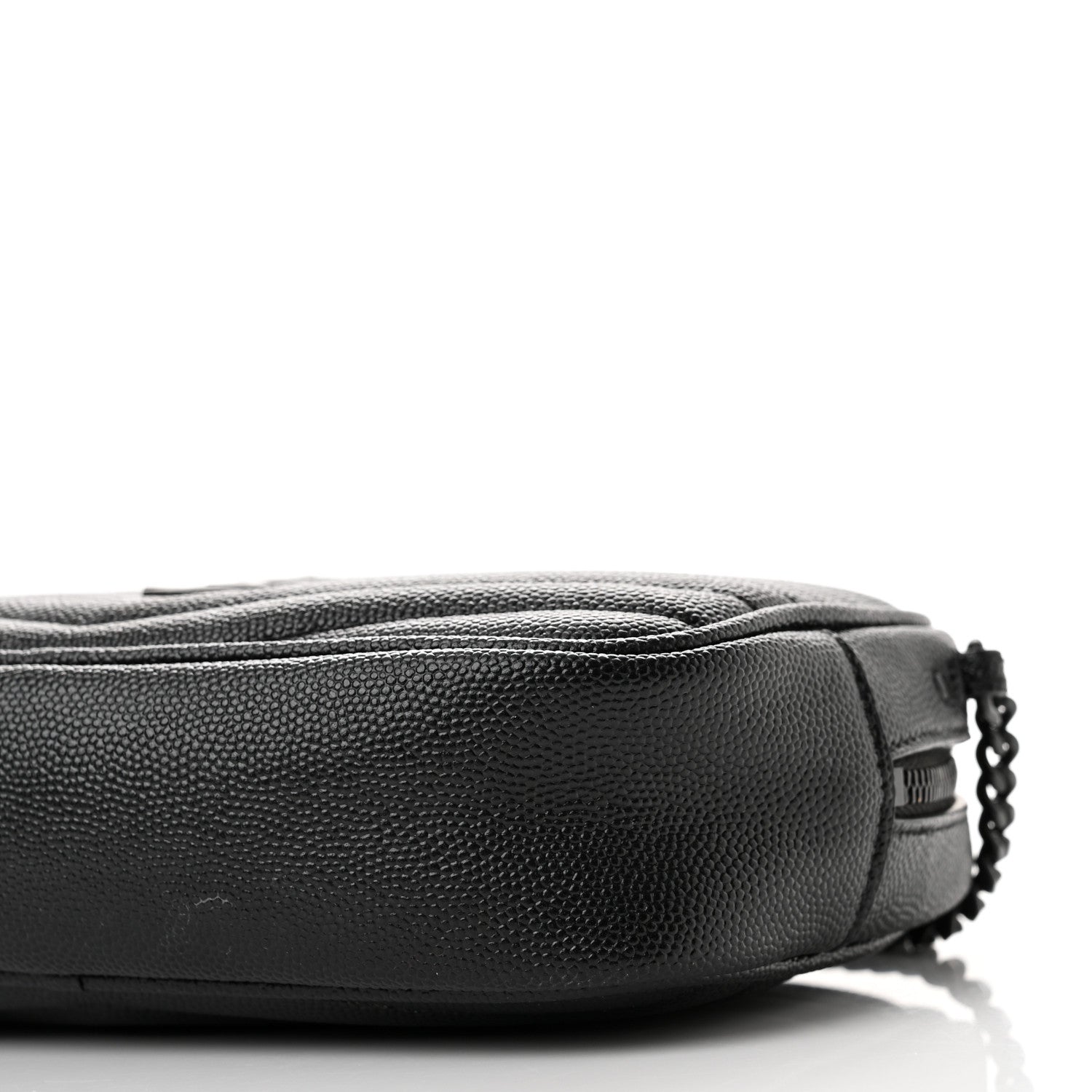 Saint Laurent Grain De Poudre Matelasse Monochrome Monogram Mini Lou Camera Bag Black 9 of 11