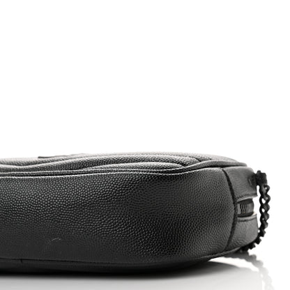 Saint Laurent Grain De Poudre Matelasse Monochrome Monogram Mini Lou Camera Bag Black 9 of 11