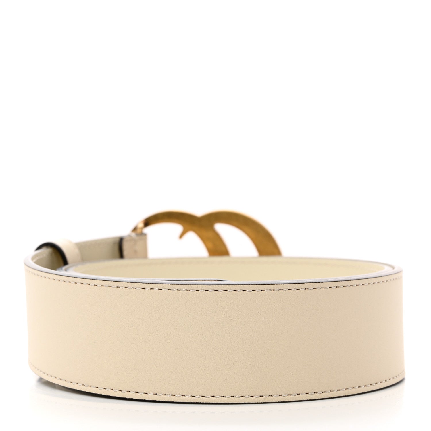 Gucci Calfskin Double G 40mm Belt 85 34 Mystic White 2 of 6