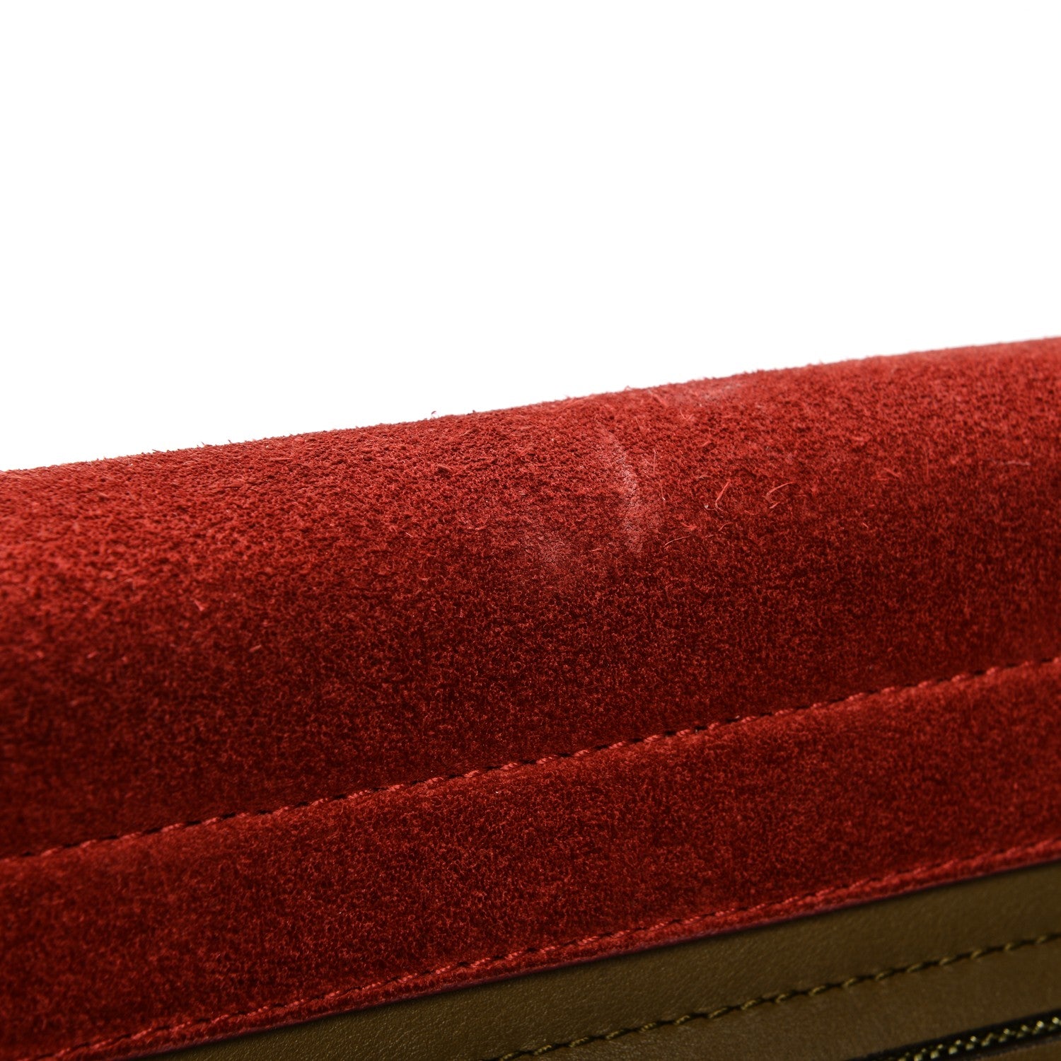 Celine Smooth Calfskin Suede Medium Tri-Color Trapeze Vermillion 8 of 12