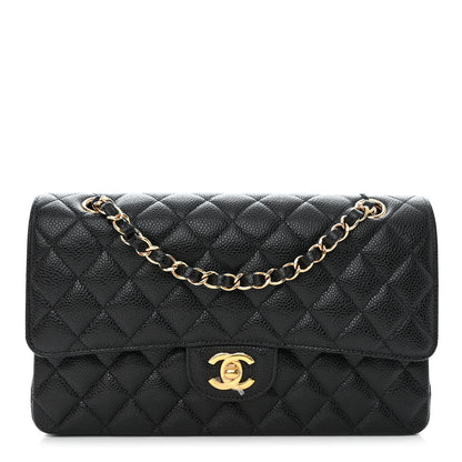 Chanel Caviar Quilted Medium Double Flap Black 1 of 11