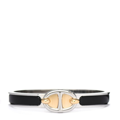 Hermes Enamel Mini Clic Chaine d'Ancre Bracelet PM Black 1 of 4