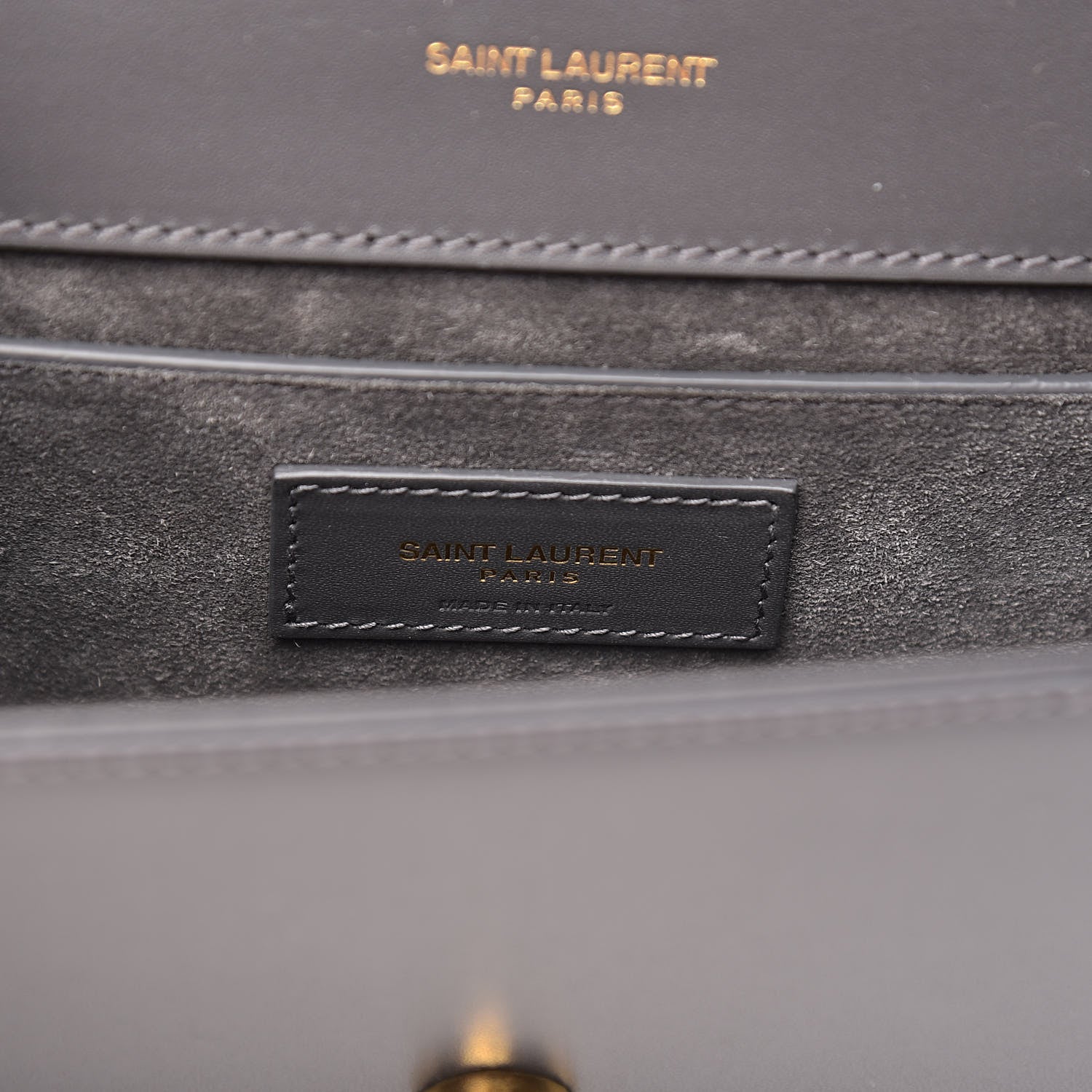 Saint Laurent Calfskin Small Classic Monogram Kate Tassel Satchel Storm 7 of 13
