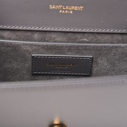 Saint Laurent Calfskin Small Classic Monogram Kate Tassel Satchel Storm 7 of 13