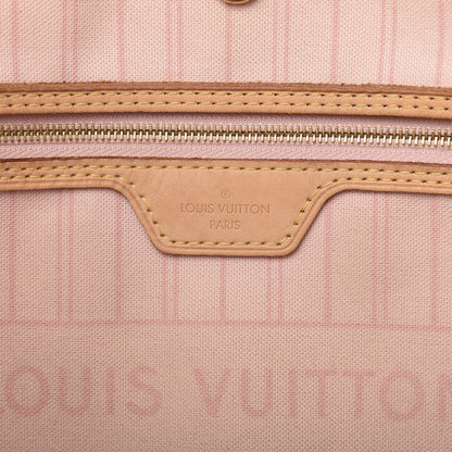Louis Vuitton Damier Azur Neo Neverfull MM Rose Ballerine 6 of 19
