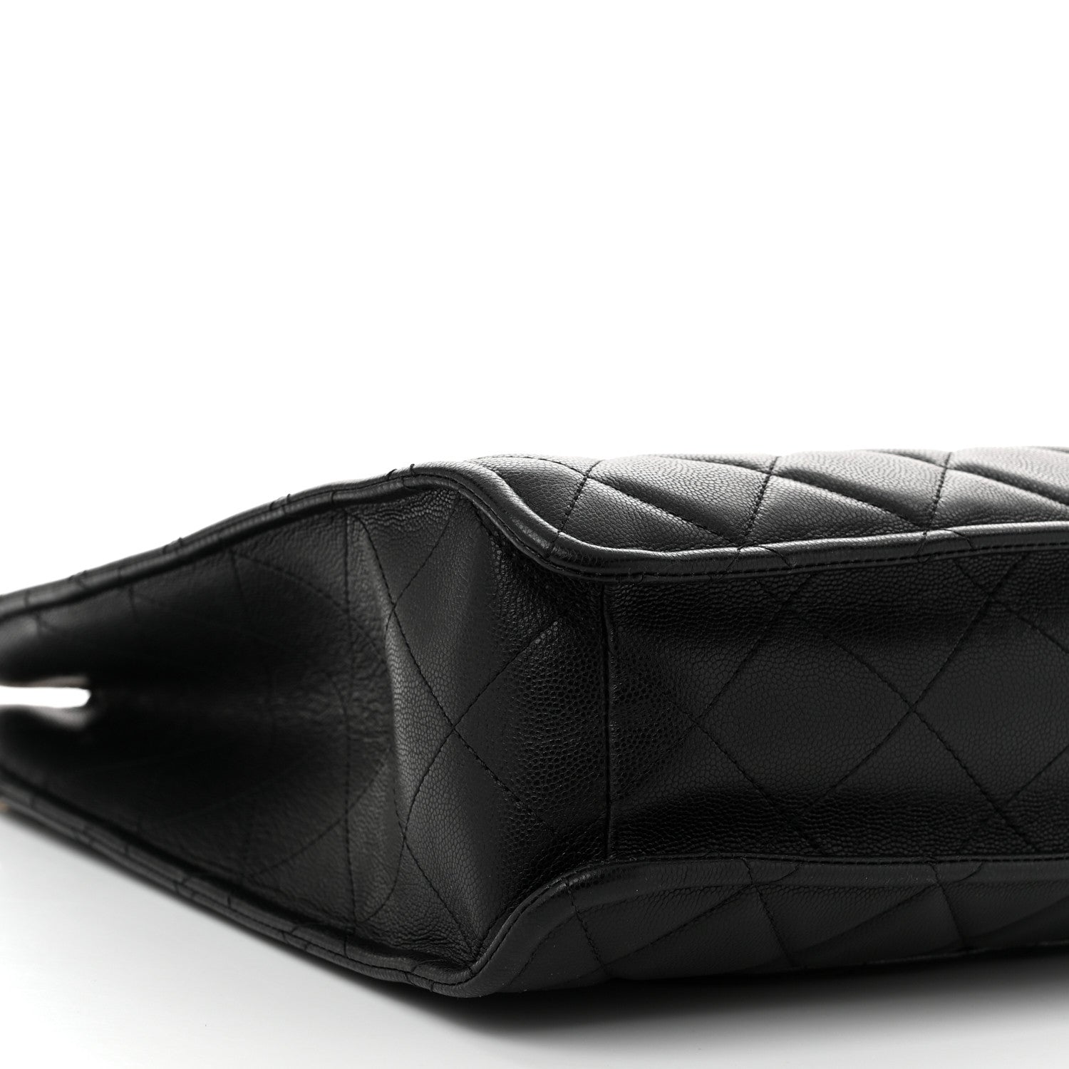 Chanel Caviar Quilted Sweet Vertical Shopping Tote Black 9 of 12