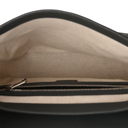Gucci Tender GG Supreme Monogram Textured Dollar Calfskin Ophidia Messenger Bag Grey Black Graphite Grey 5 of 13