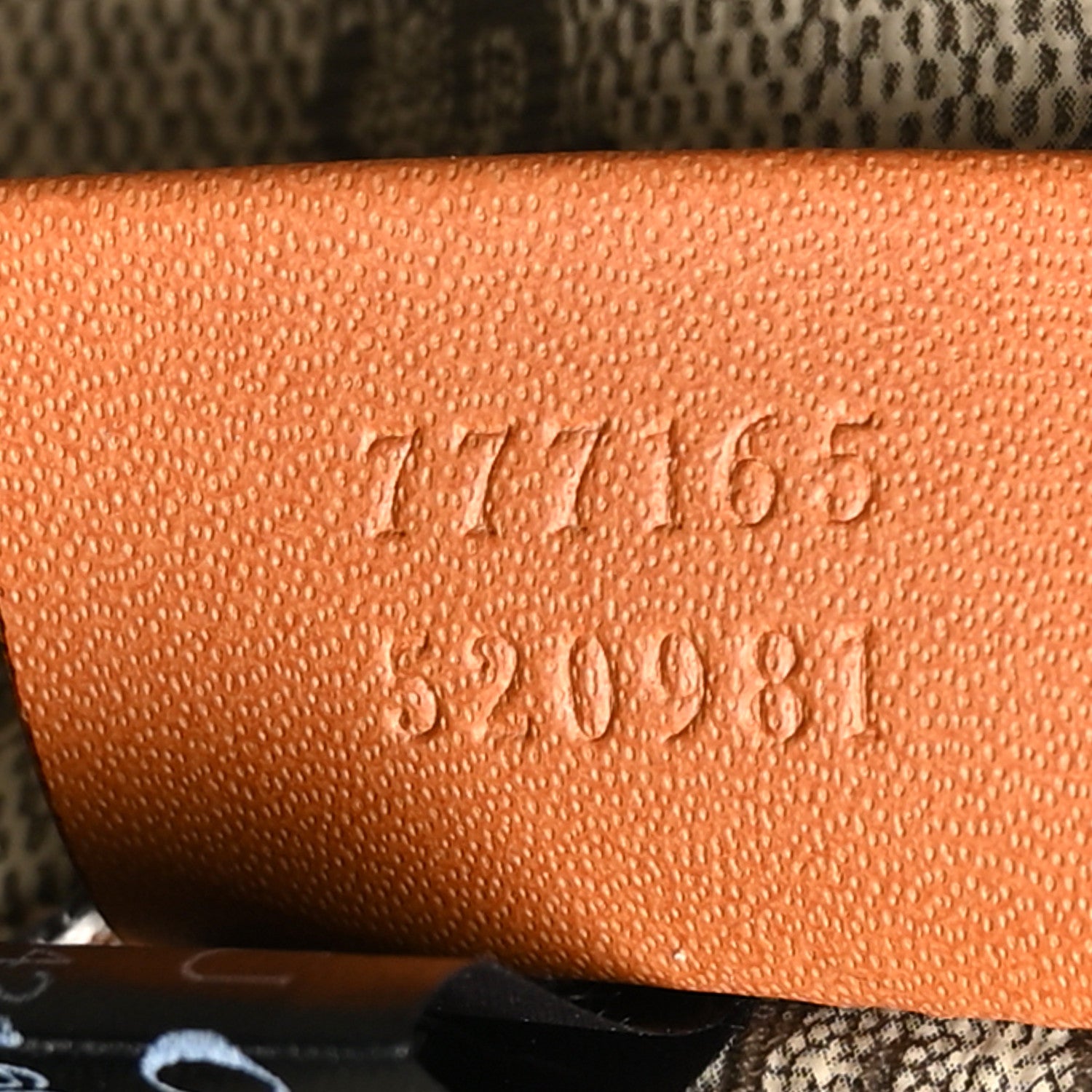 Gucci Canvas Calfskin Logo Print Zip Wristlet Pouch Beige Brown 7 of 8
