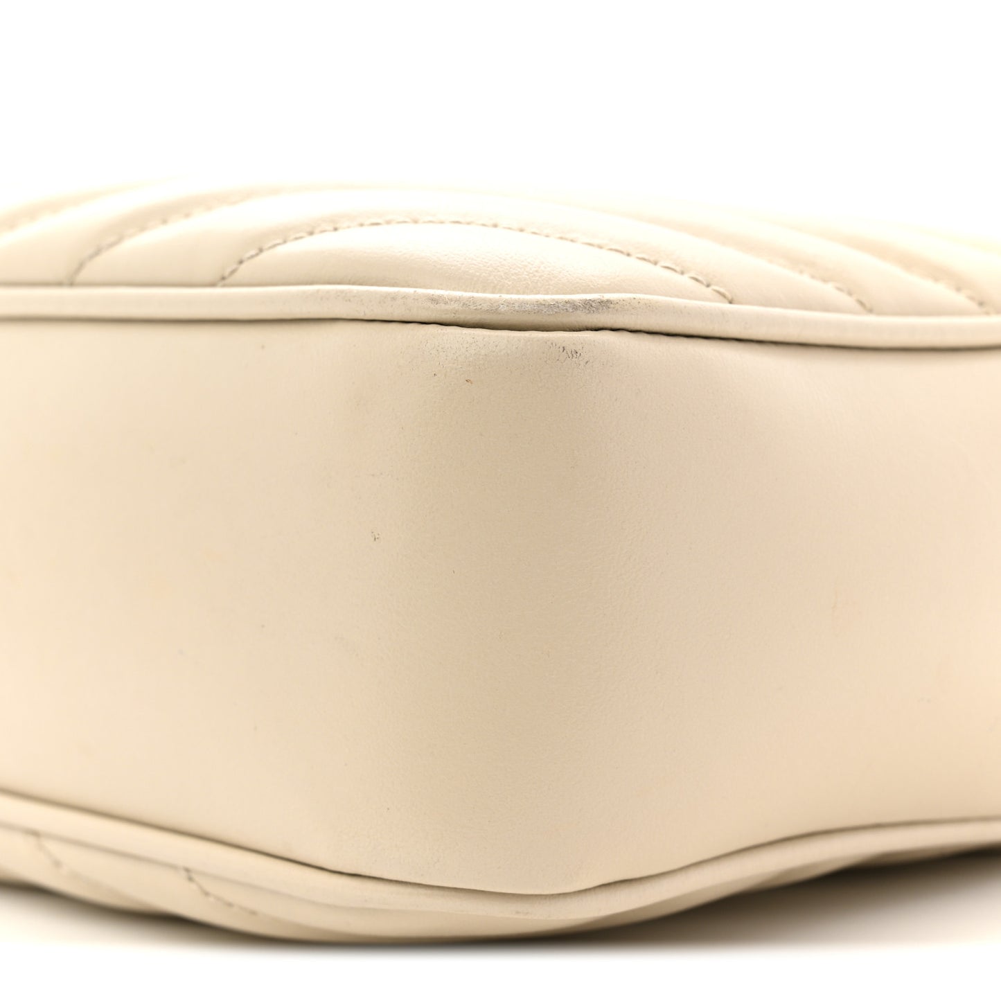 Calfskin Matelasse Monogram Lou Camera Bag Crema Soft