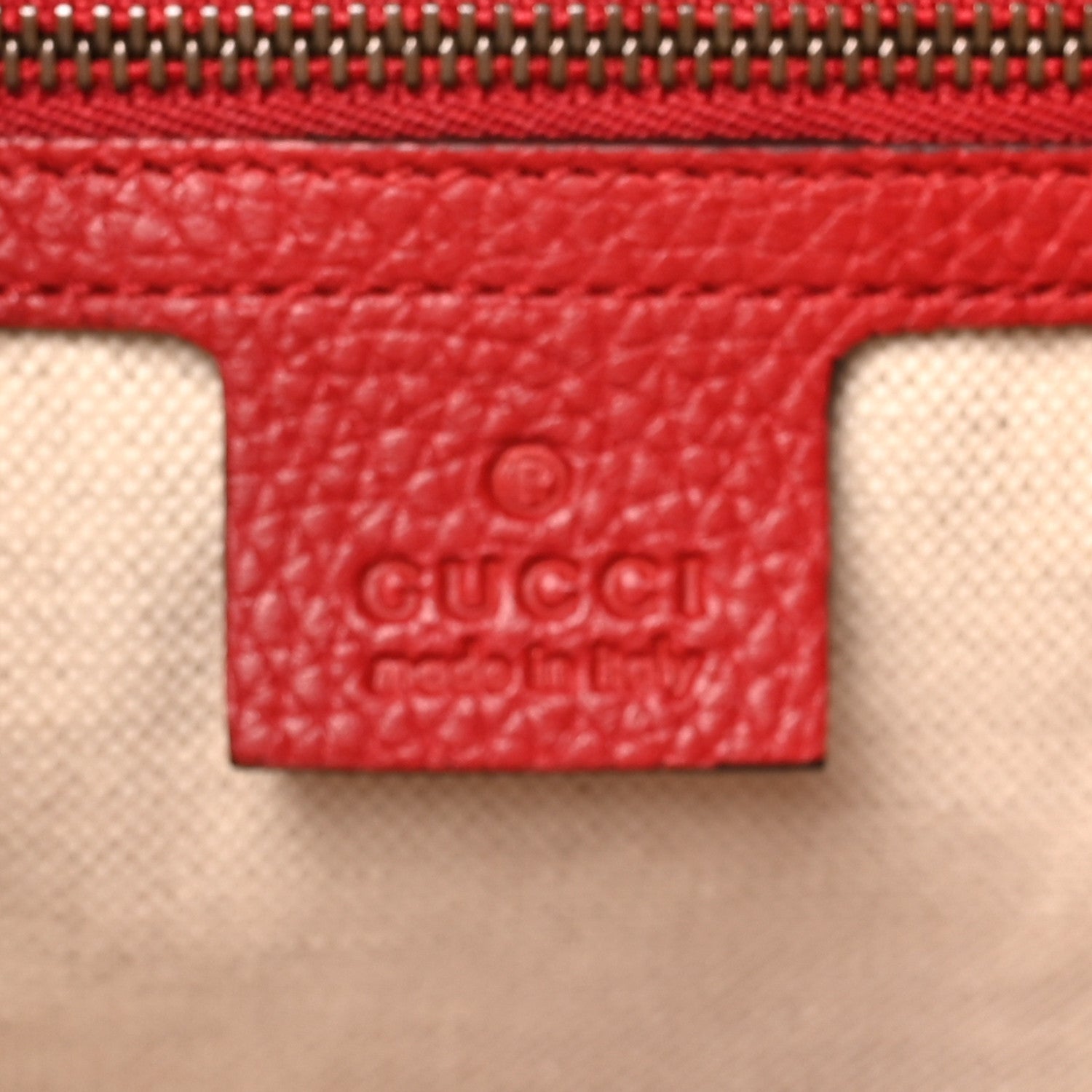 Gucci Calfskin Small GG Marmont Top Handle Bag Vulcanic Red 6 of 10