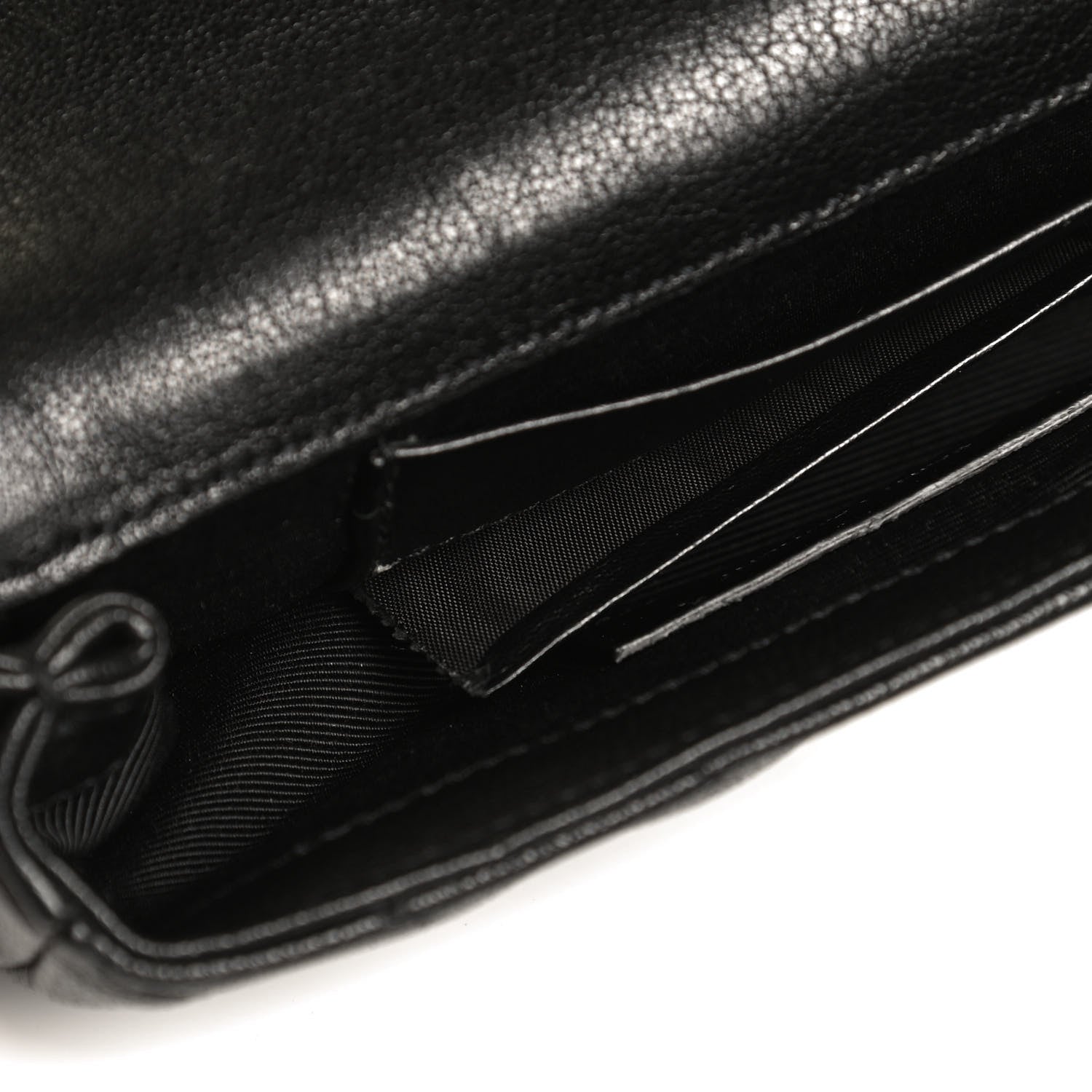 Saint Laurent Sheepskin Matelasse Chevron Monogram Classic Baby Chain Bag Black 13 of 13