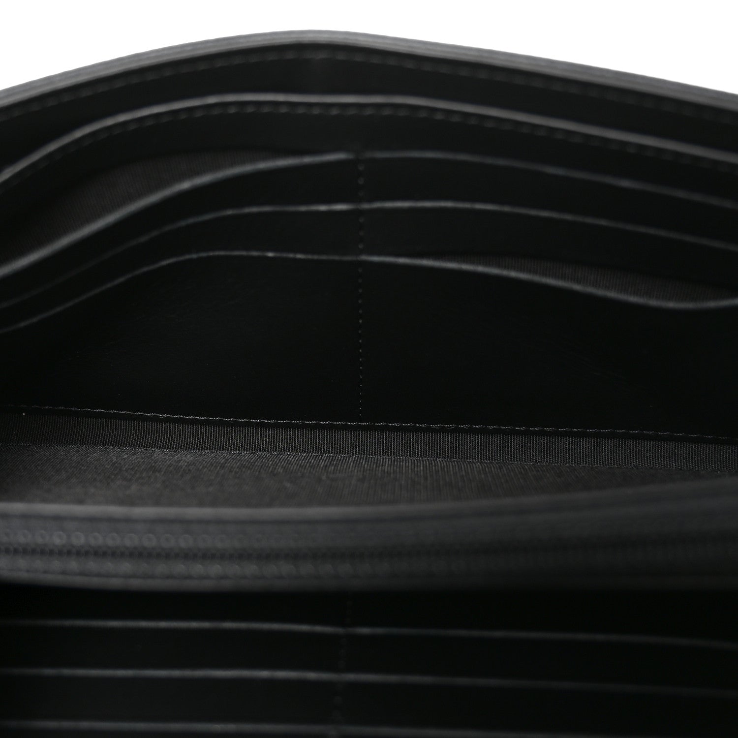 Chanel Caviar Timeless CC Large Gusset Flap Wallet Black 5 of 9