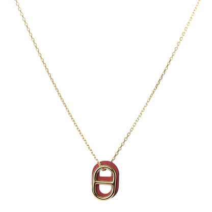 Hermes Swift O'Maillon Pendant Necklace Rose Mexico 1 of 7