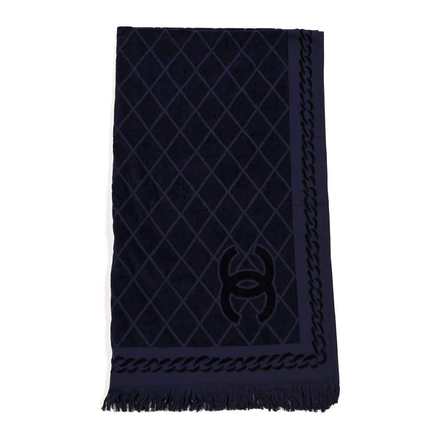 Terry Cotton CC Beach Towel Blue