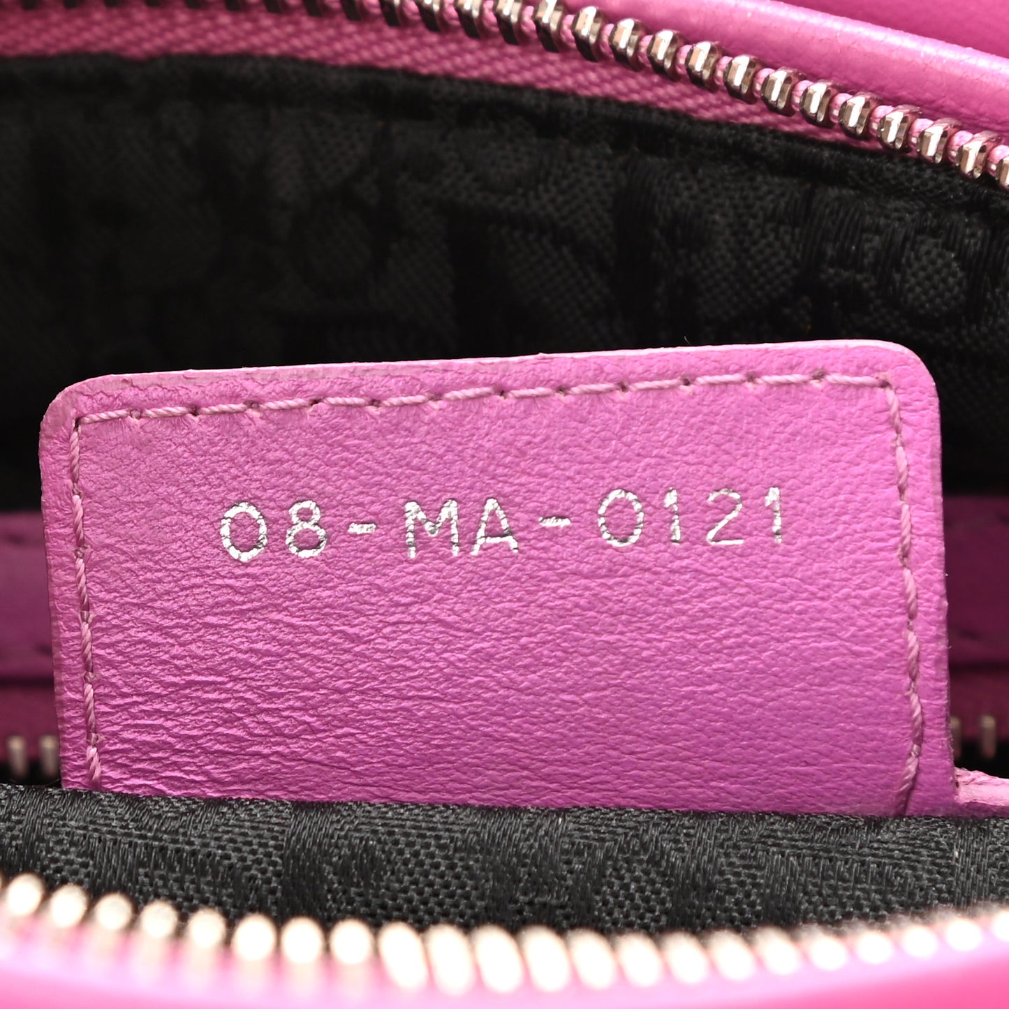 Lambskin Cannage Medium Lady Dior Pink
