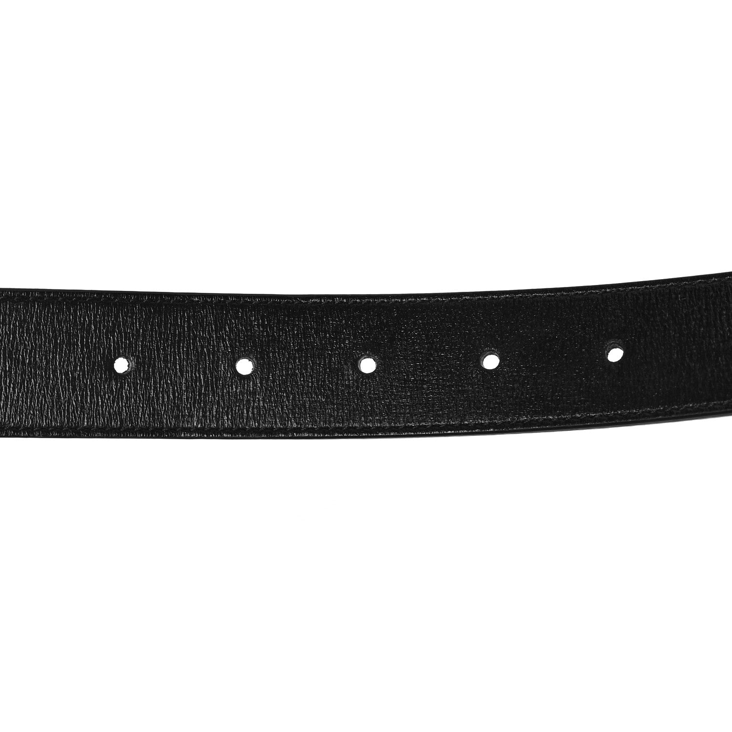 Gucci Azalea Calfskin Enamel Monochrome Double G 30mm Belt 90 36 Black 5 of 6