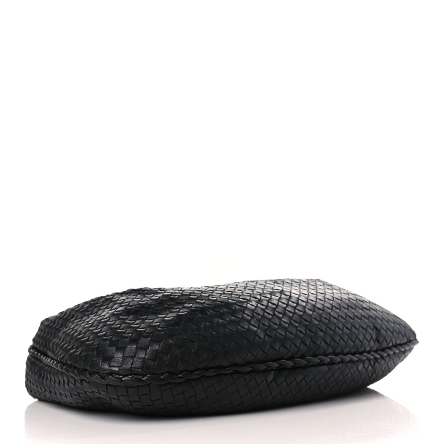 Nappa Intrecciato Large Veneta Hobo Black