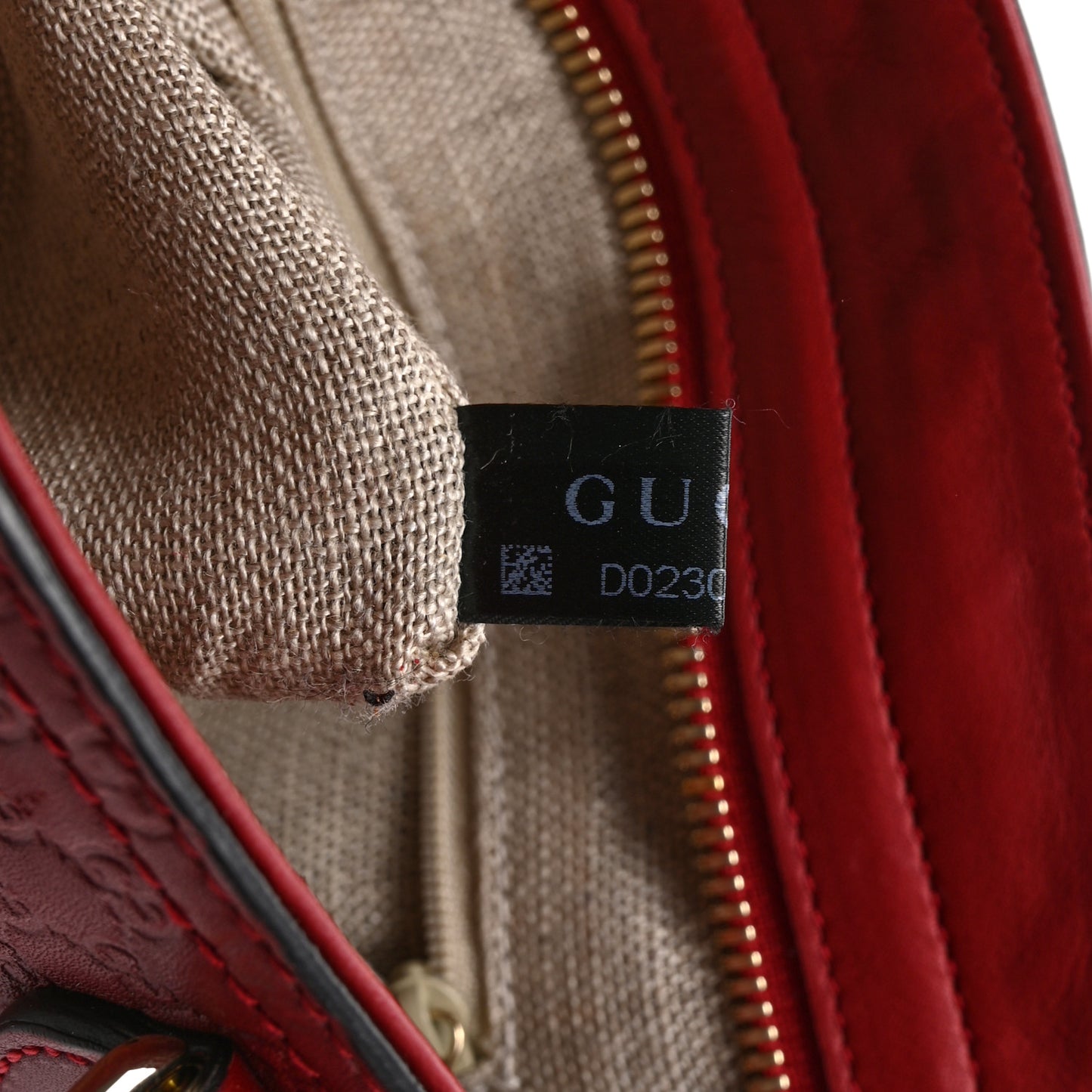 Microguccissima Small Bree Tote Red