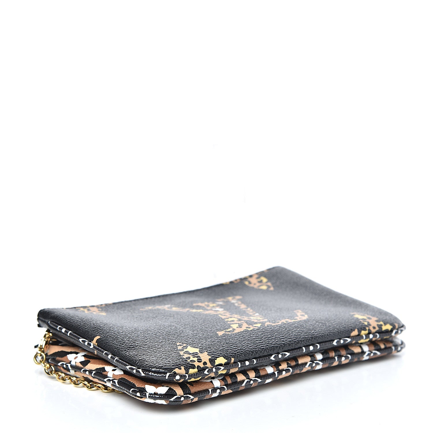 Louis Vuitton Monogram Giant Jungle Pochette Double Zip Black 4 of 12