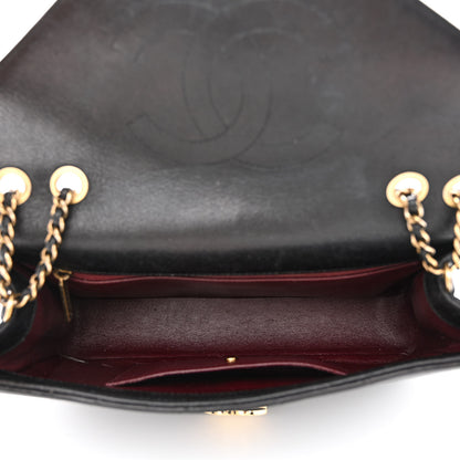Chanel Lambskin Chevron Quilted Medium Envelope Flap Black 5 of 13
