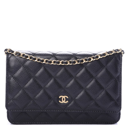 Chanel Caviar Quilted Wallet On Chain WOC Black 1 of 10