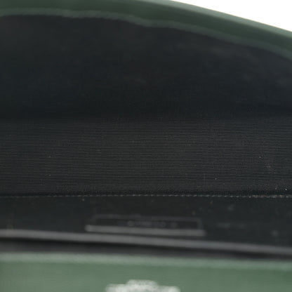 Saint Laurent Grain De Poudre Medium Classic Monogram Kate Satchel Vert Fonce 7 of 12