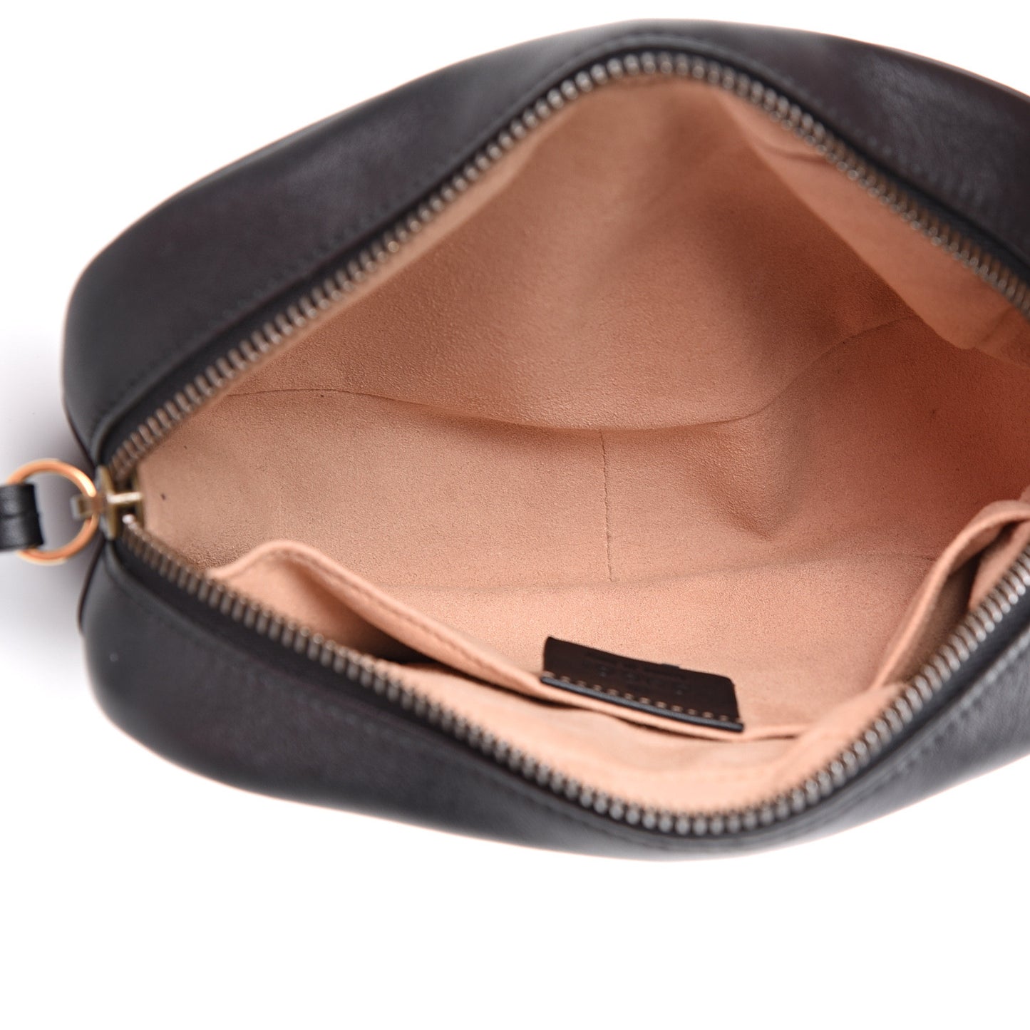 Calfskin Matelasse Mini GG Marmont Wrist Wallet Black