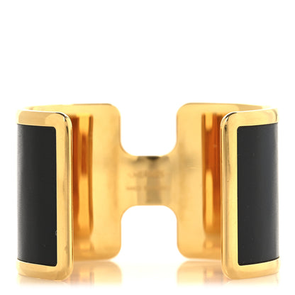 Hermes Box Olympe Cuff Bracelet Black 3 of 4