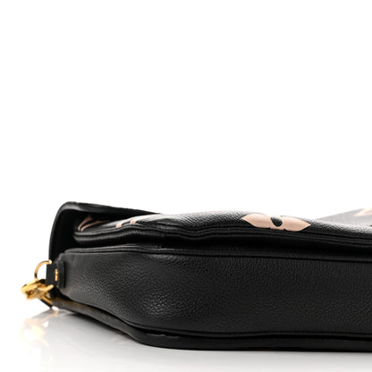 Louis Vuitton Empreinte Monogram Giant Pochette Metis Black Beige 8 of 9