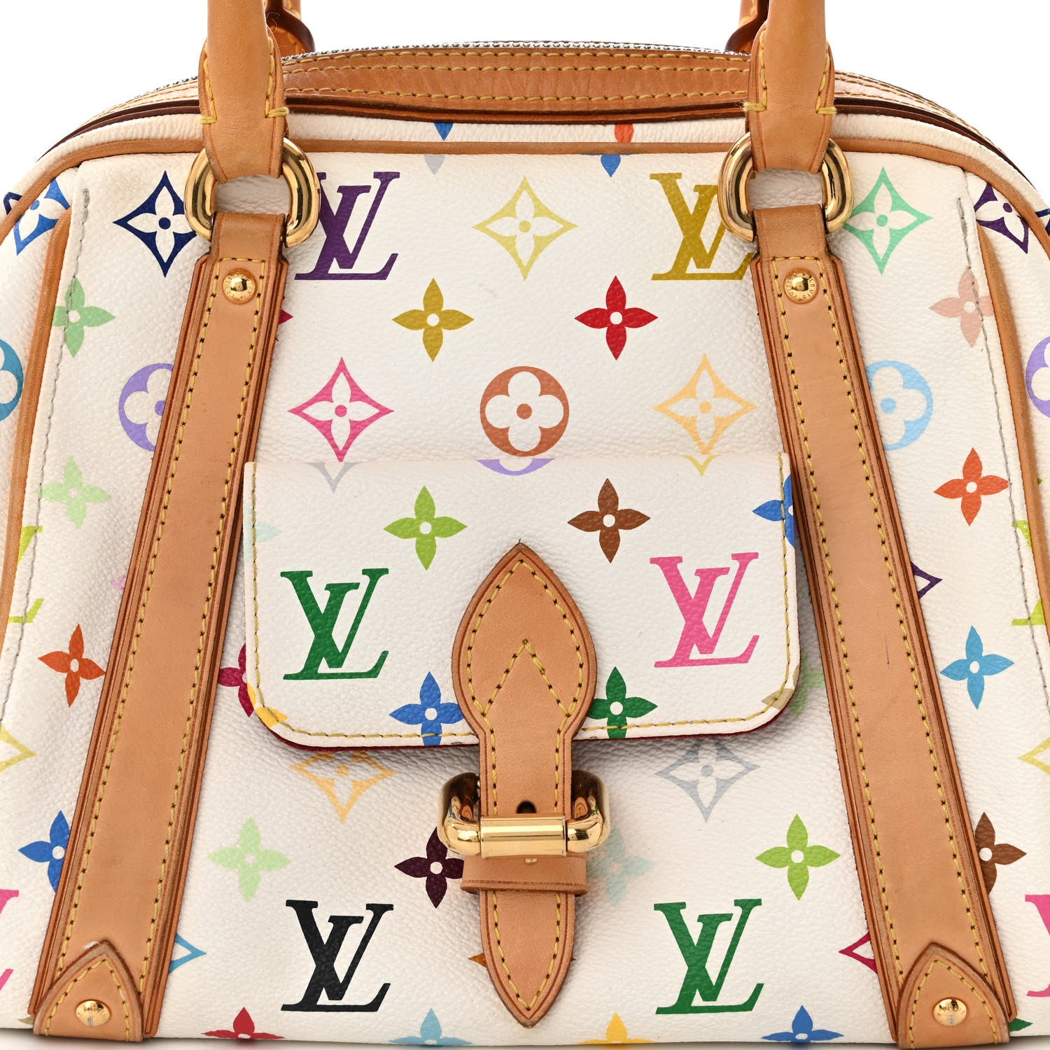 Louis Vuitton Monogram Multicolor Priscilla White 7 of 12