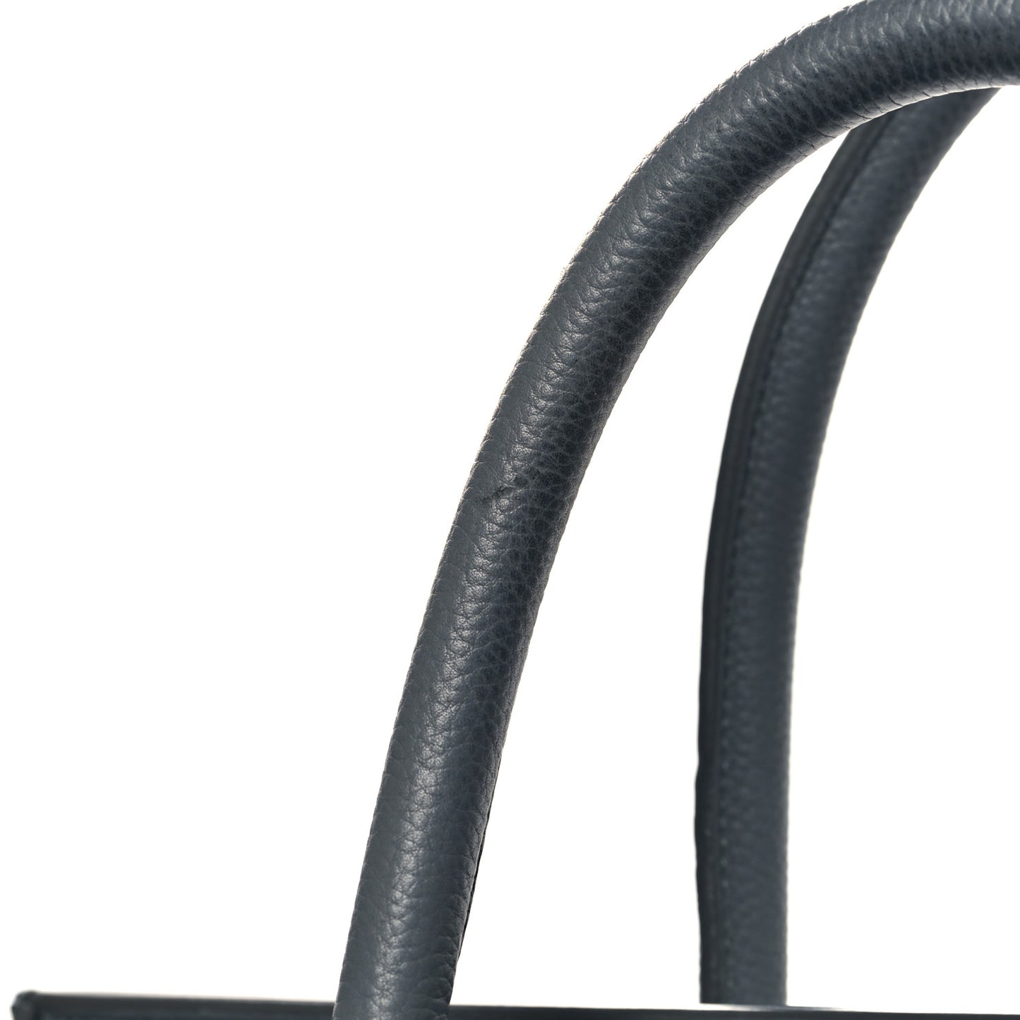 Drummed Calfskin Mini Luggage Kohl