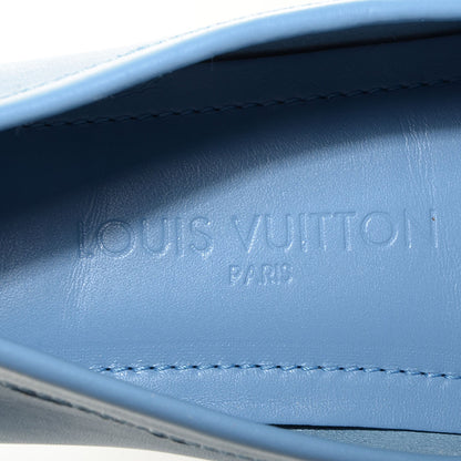 Louis Vuitton Calfskin Lombok Mocassin Loafers 36.5 Blue 6 of 8
