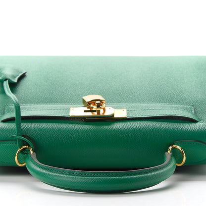 Hermes Epsom Kelly Sellier 28 Vert Vertigo 11 of 38