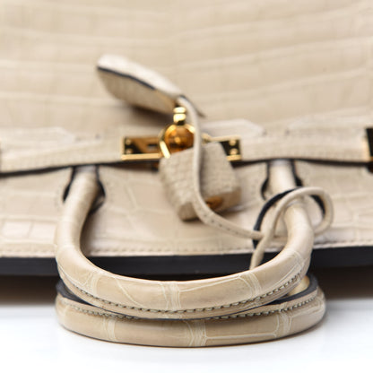 Hermes Matte Alligator Birkin 25 Trench 12 of 34