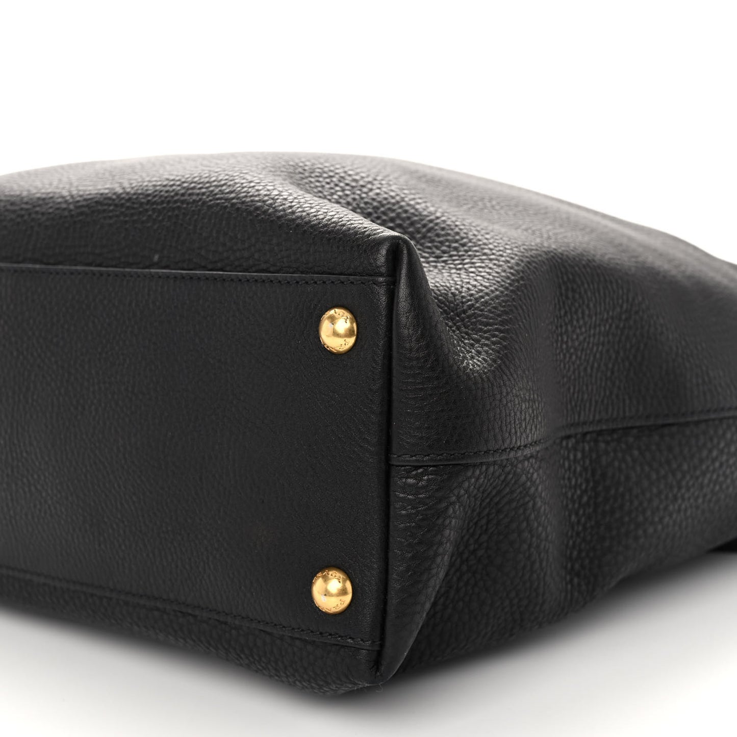 Vitello Daino Shopping Tote Black