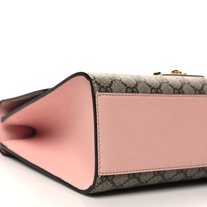 Gucci GG Supreme Monogram Calfskin Medium Padlock Shoulder Bag Beige Perfect Pink 9 of 10