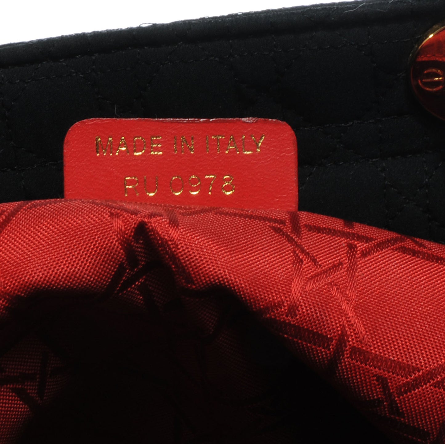Nylon Cannage Large Lady Dior Black