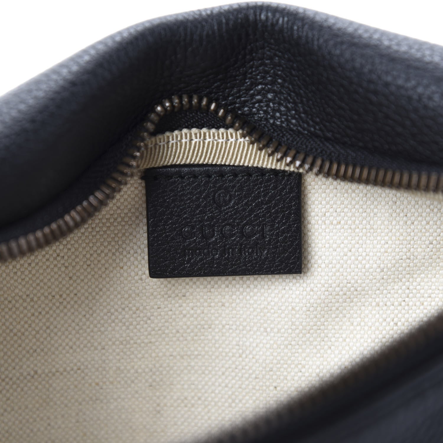 Gucci Grained Calfskin Small Logo Belt Bag Black 8 of 10