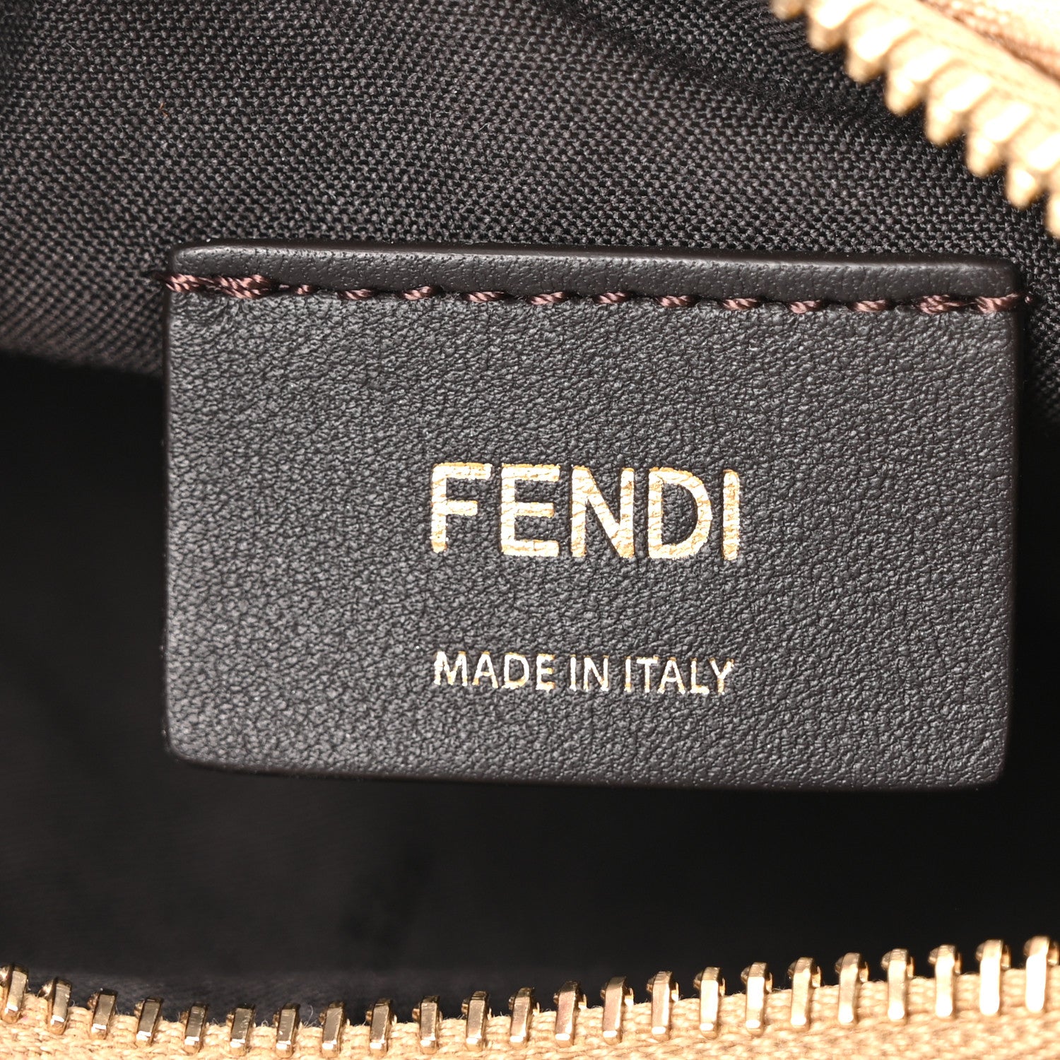 Fendi Fabric Jacquard Vitello Grace FF 1974 Mini Fendigraphy Hobo