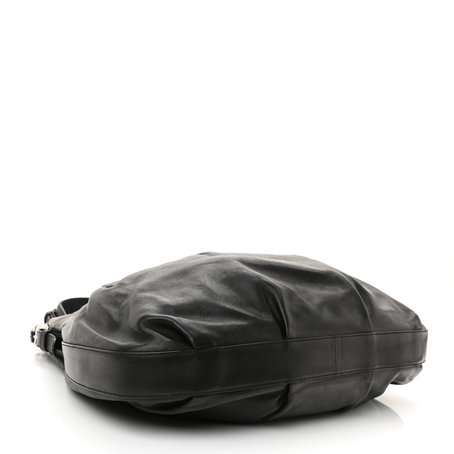 Prada Vitello Daino Soft Shoulder Bag Black 3 of 11