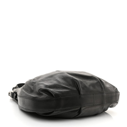 Prada Vitello Daino Soft Shoulder Bag Black 3 of 11