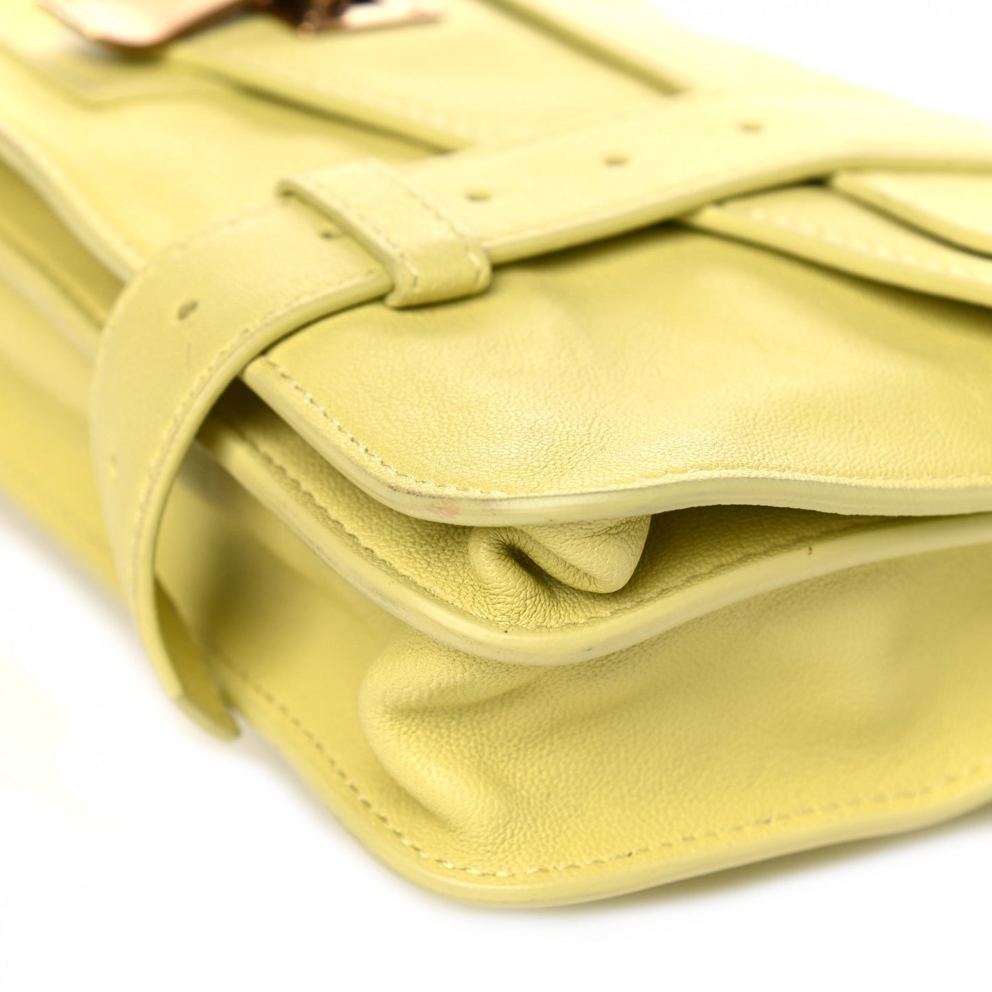 Lambskin PS1 Pochette Clutch Banana