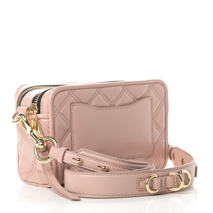 Marc Jacobs Natural Grain Calfskin Quilted The Softshot 21 Bag Blush 3 of 11