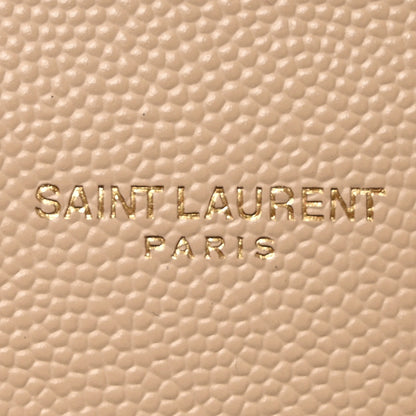 Saint Laurent Grain De Poudre Medium Monogram Kate Satchel Nude Powder 6 of 9