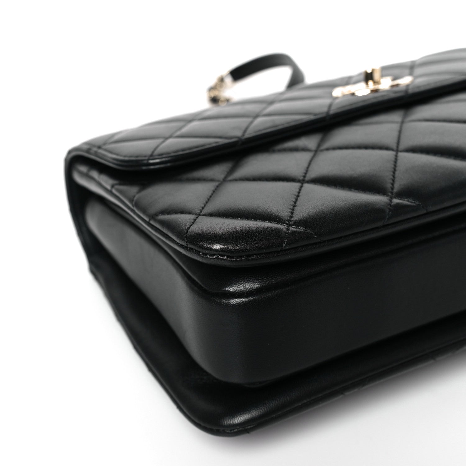 Chanel Lambskin Quilted Medium Trendy CC Flap Dual Handle Bag Black 7 of 8