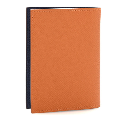Hermes Epsom Verso Globe Trotter Agenda Cover PM Orange Bleu Saphir 3 of 8