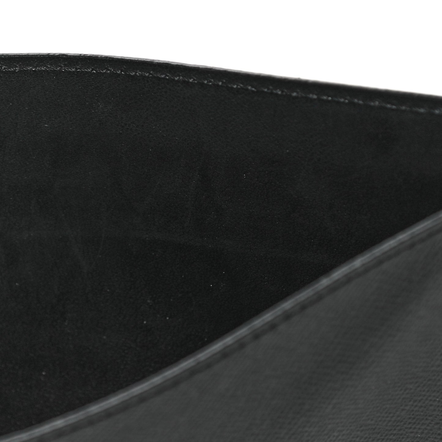 Calfskin Felicie Chain Wallet Card Holder Insert Black