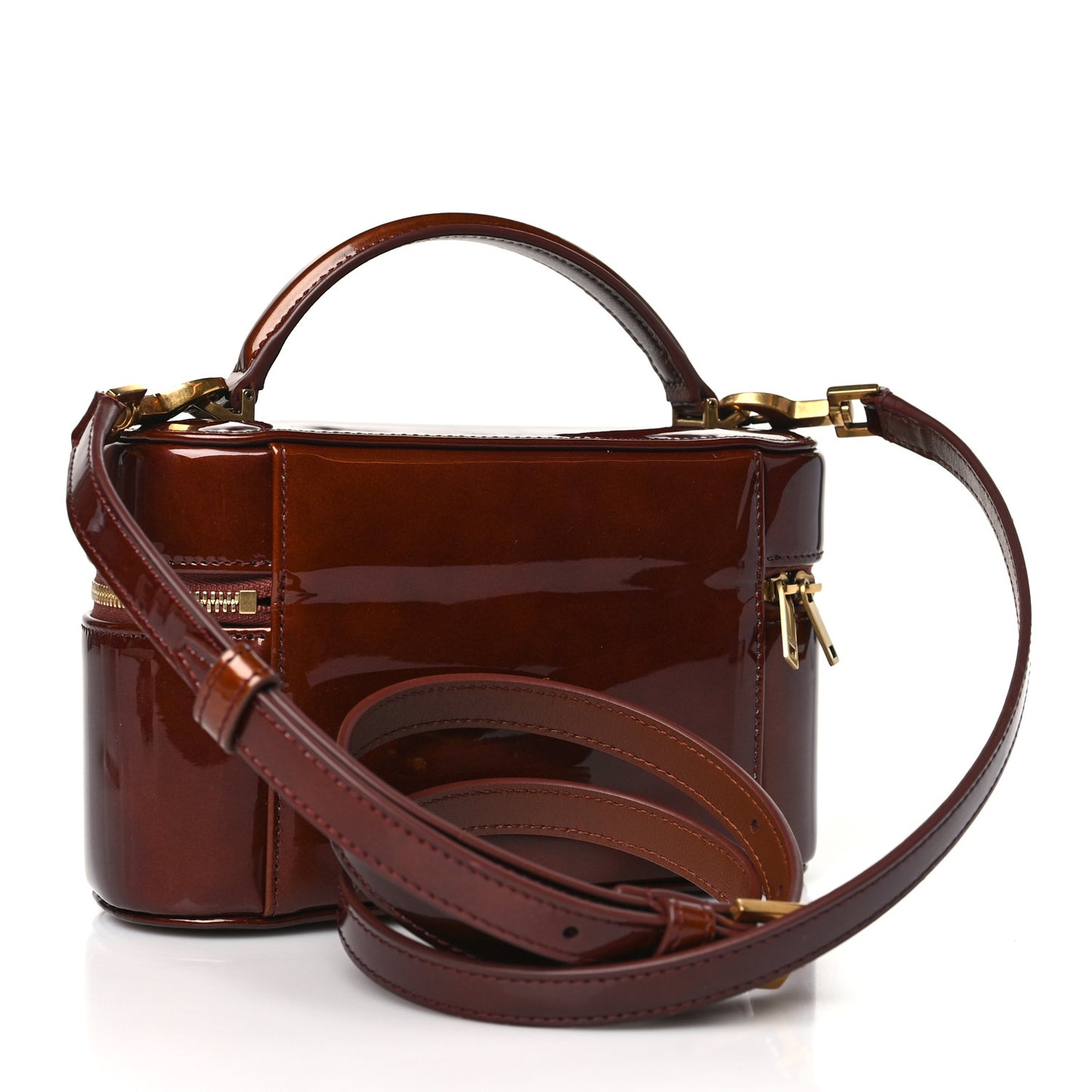 Patent Gaby Vanity Bag Baby Brown